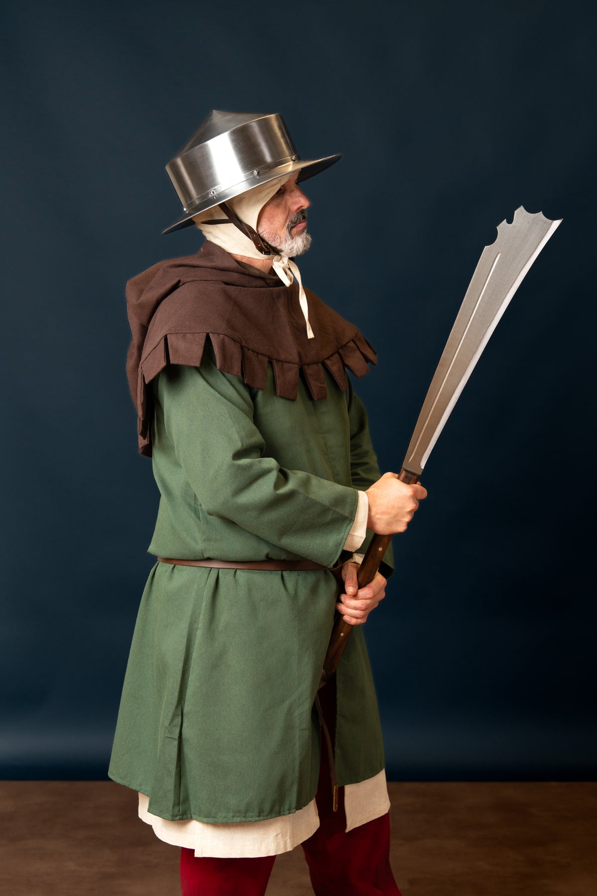 Dvoročna falchion Maciejowski, pol ostro