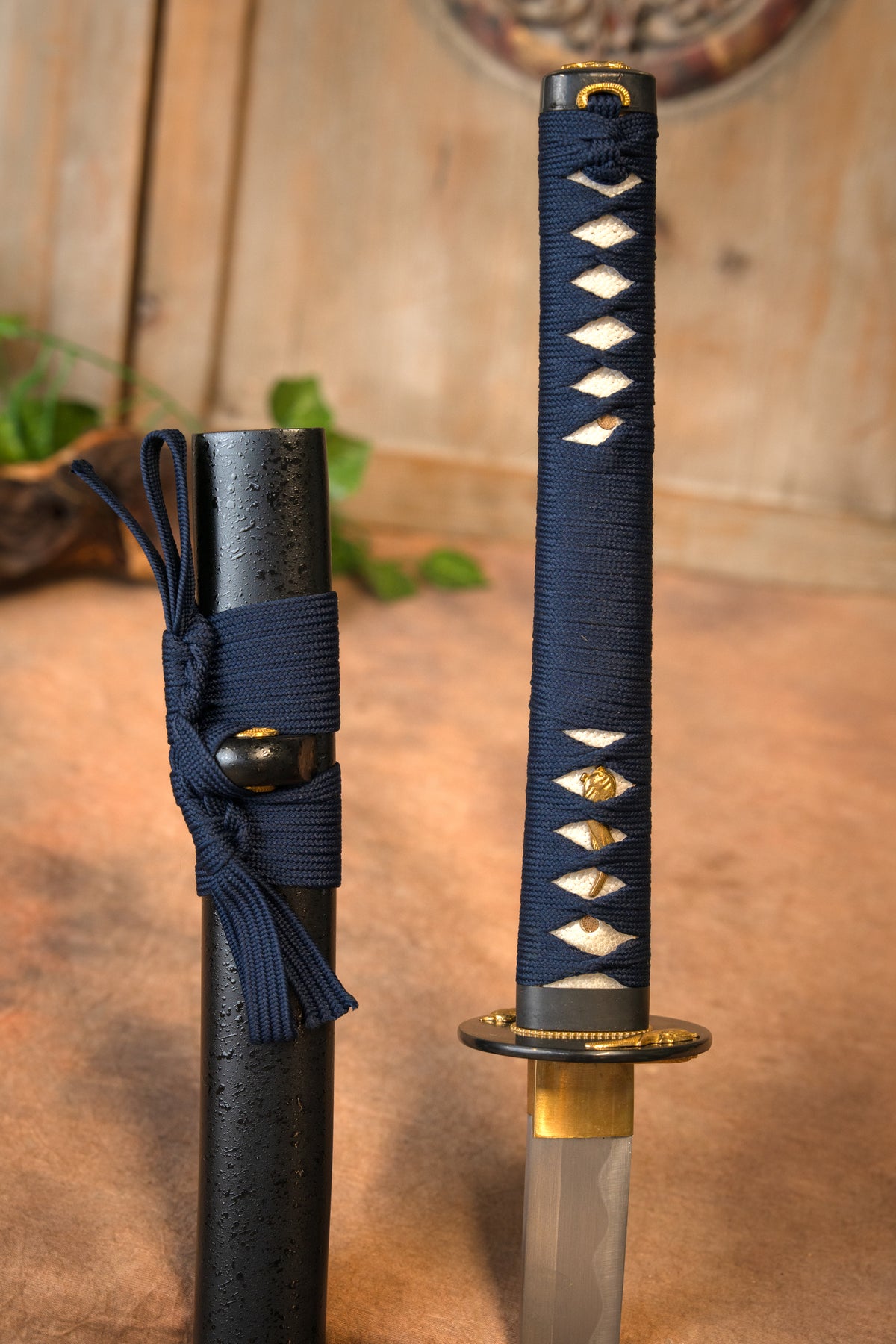 Ninja-iaito, butt (battle-ready)