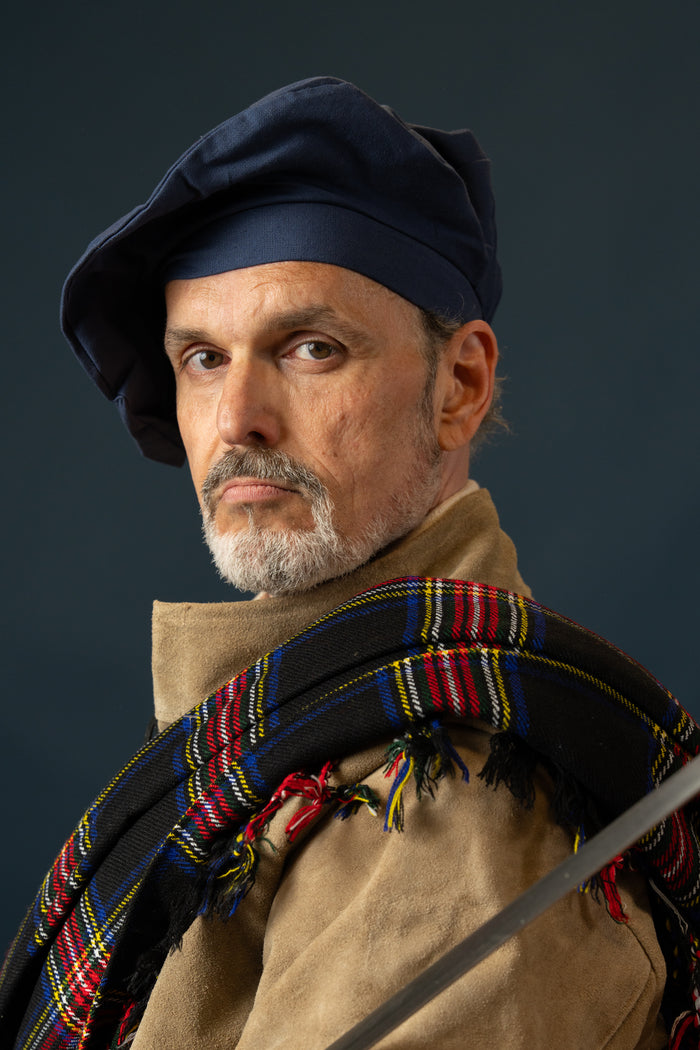 Katoenen baret, blauw