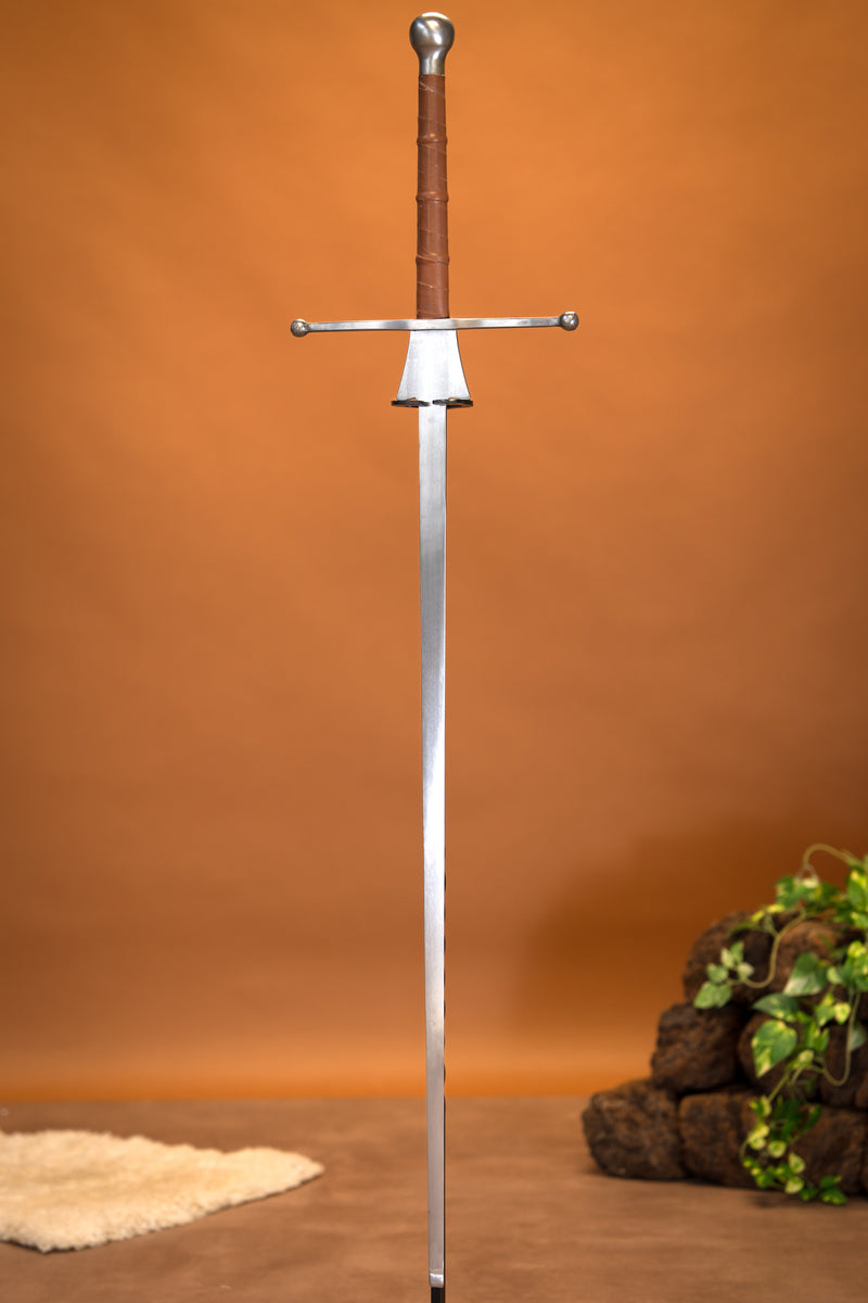 HEMA Federschwert, 125 cm, harte Flexibilität, braun, stumpf (battle ready)