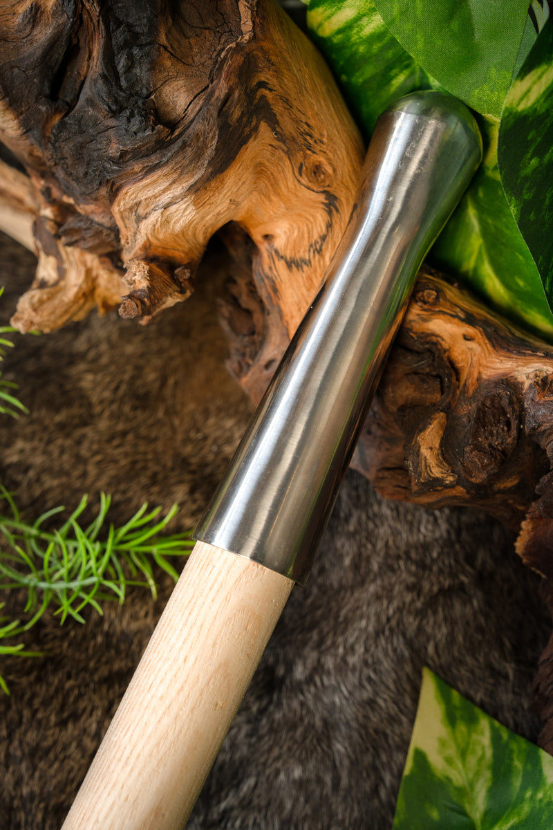 Okrągłe okucie drzewca do włóczni, tępe (battle-ready)