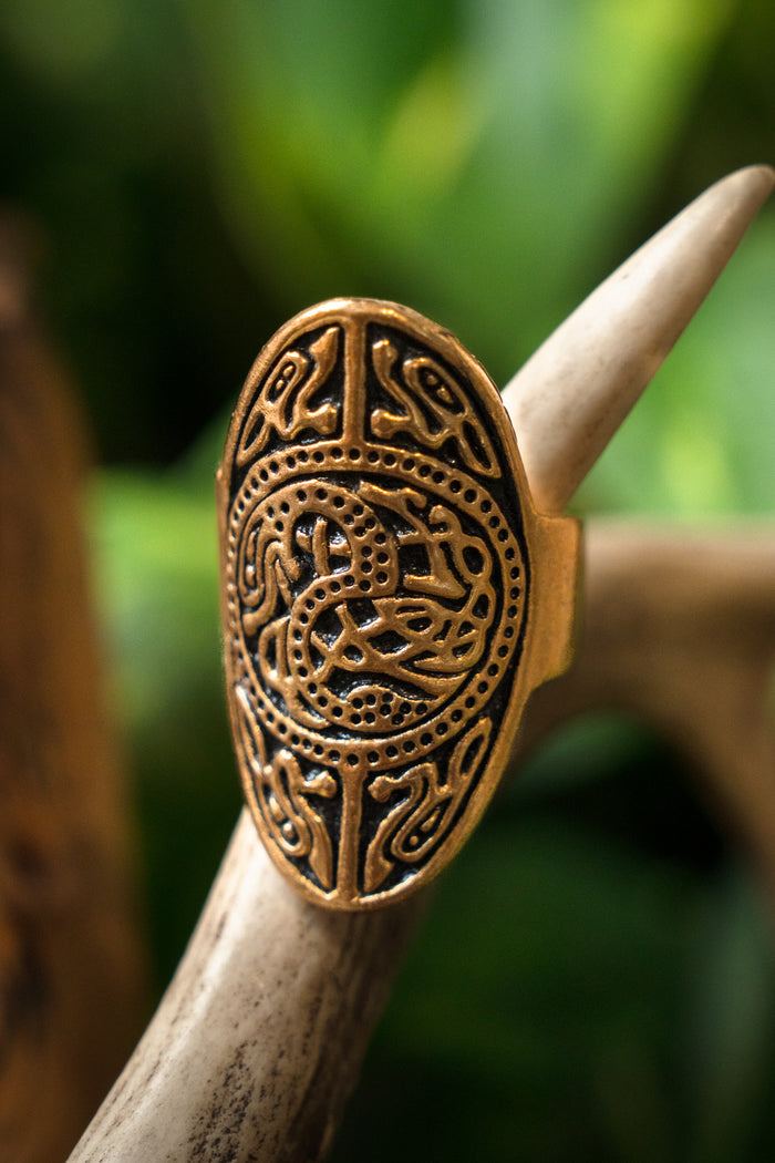 Saxon ring Trewhiddle, bronze