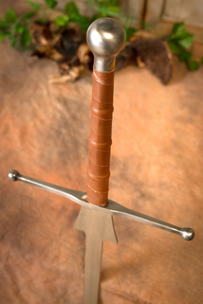 HEMA Federschwert, 125 cm, hard flexibility, brown, blunt (battle-ready)