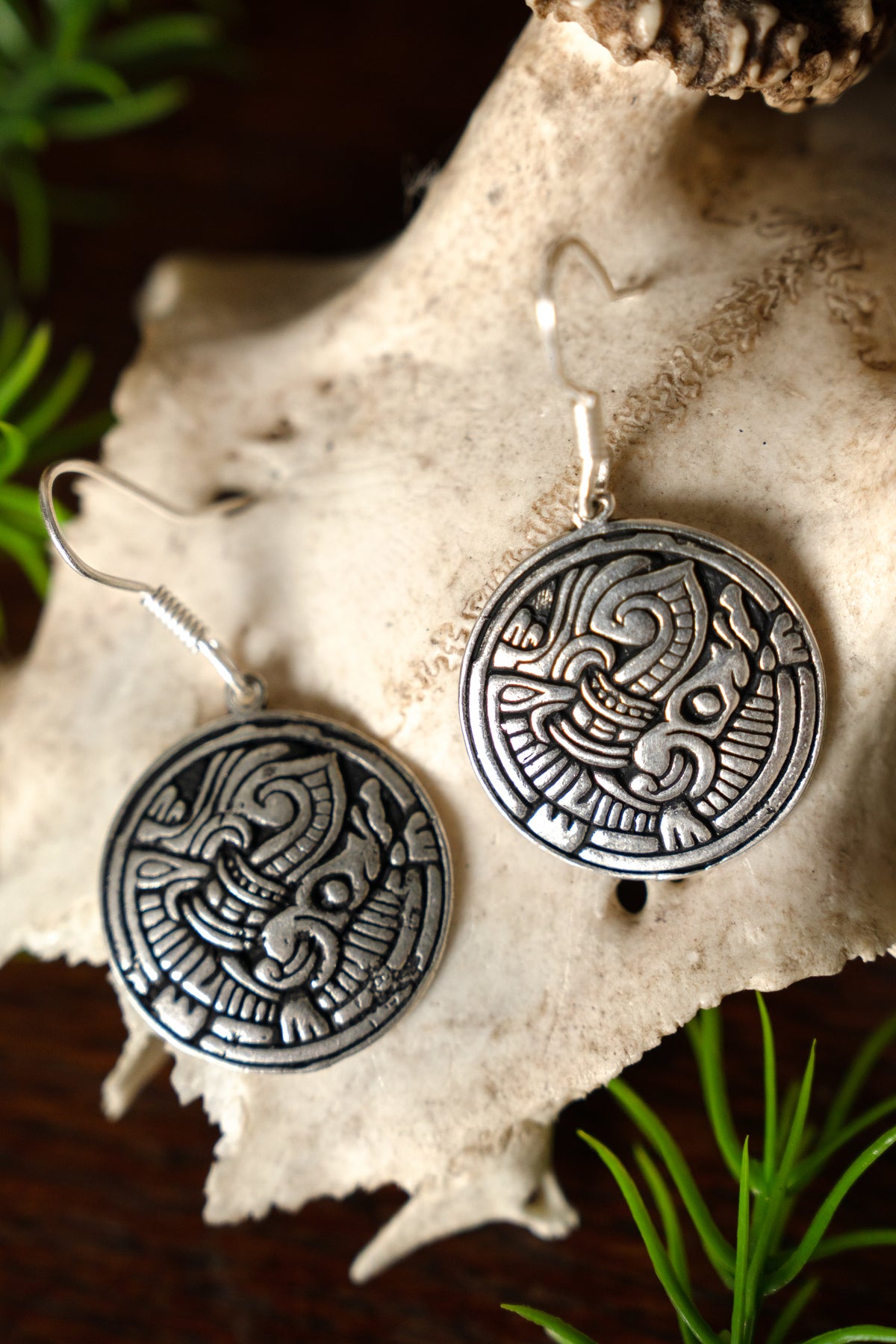 Orecchini vichinghi Birka, bronzo argentato