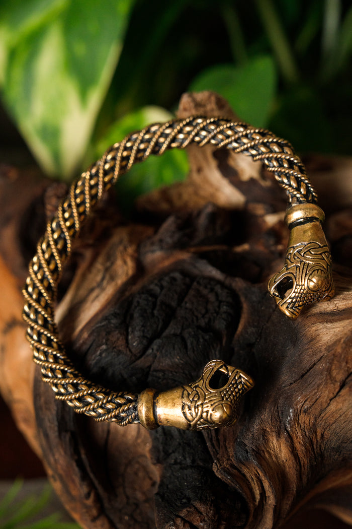 Wikińska bransoleta Oseberg S, brąz