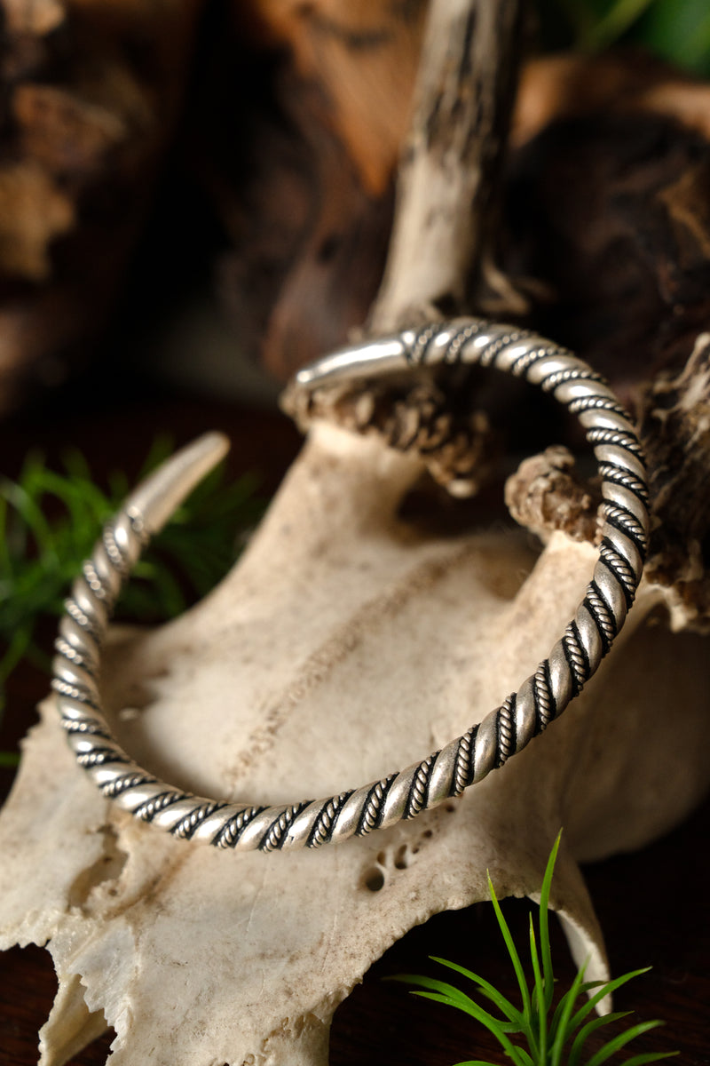 Wikingerarmreif Hälsingland, versilberte Bronze