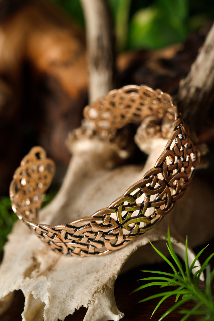 Keltisk armbånd Book of Kells, bronze