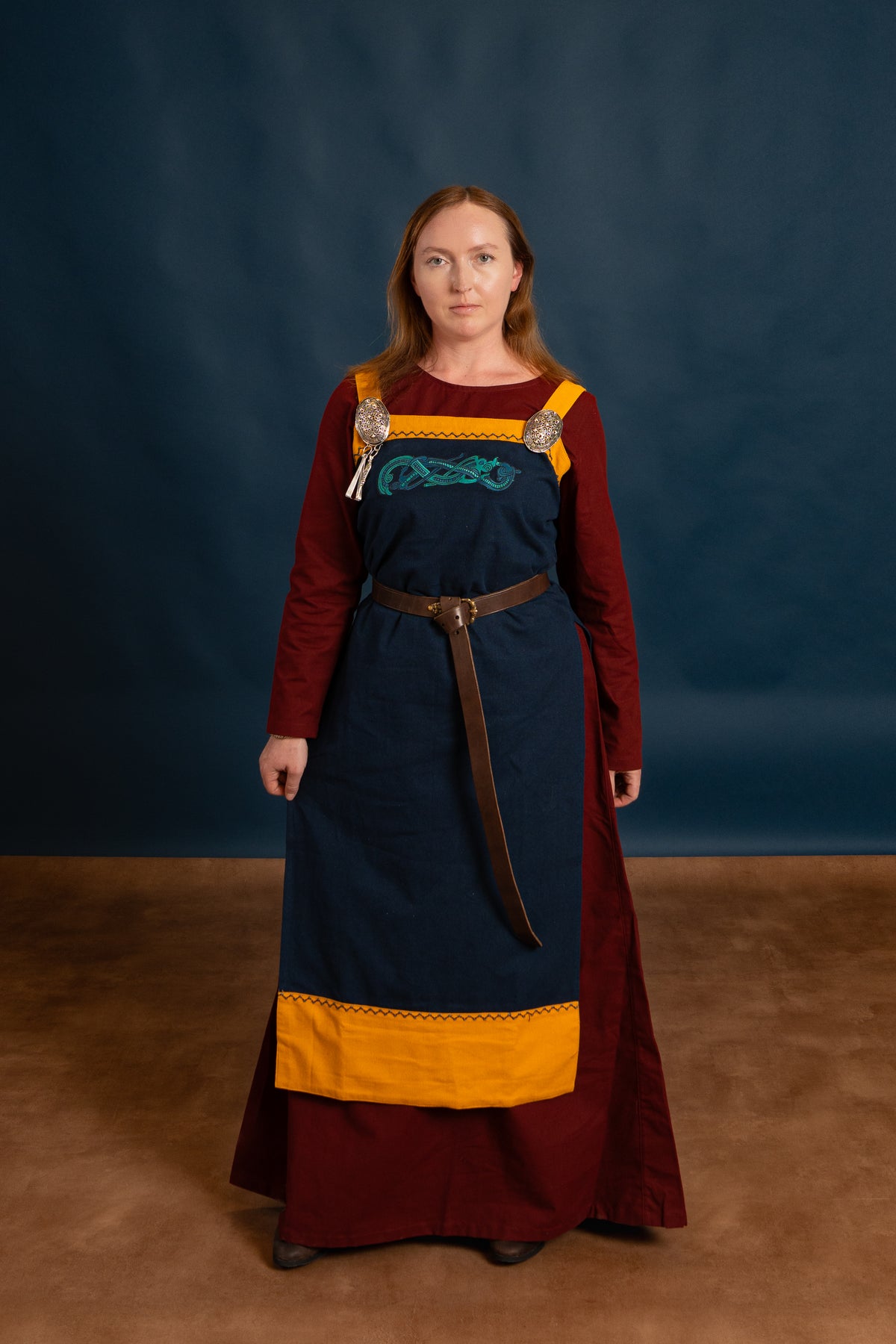 Hangerok com dragões Viking, azul