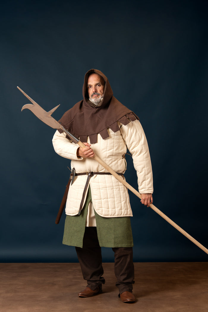 Gambeson longo com mangas removíveis