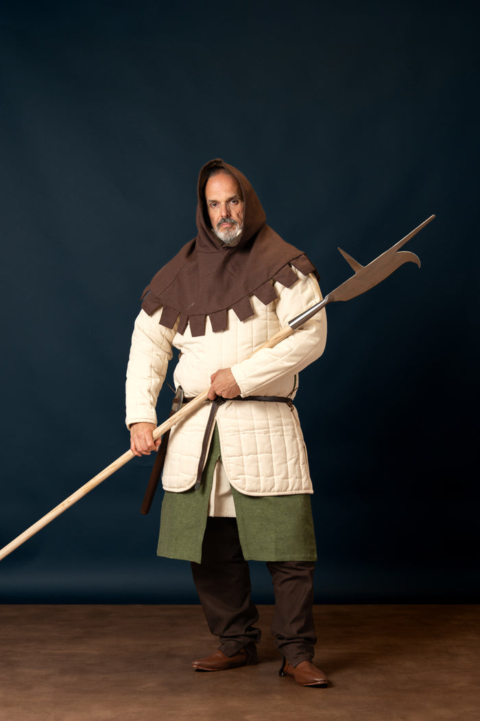 Gambeson longo com mangas removíveis