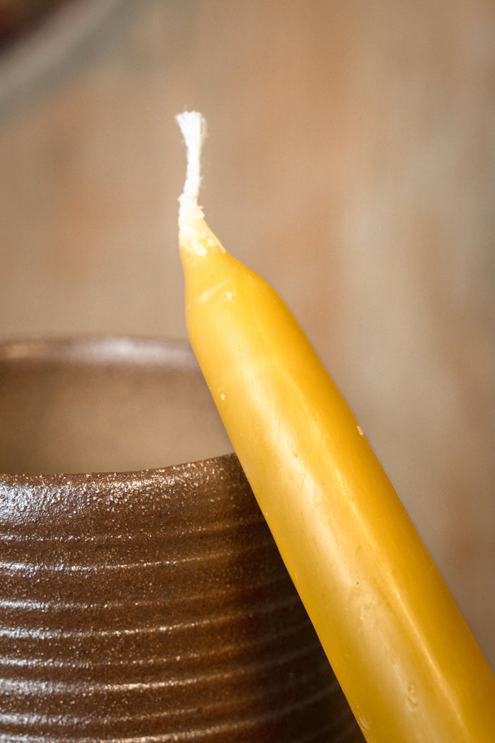 Dipped beeswax candle 30 cm