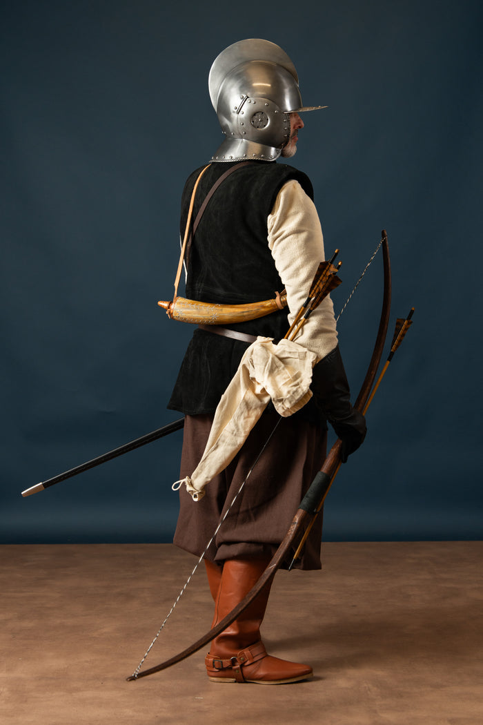 Marksman Bogen Reenactment LARP, 58 Zoll 147 cm, 25 lbs, dunkelbraun