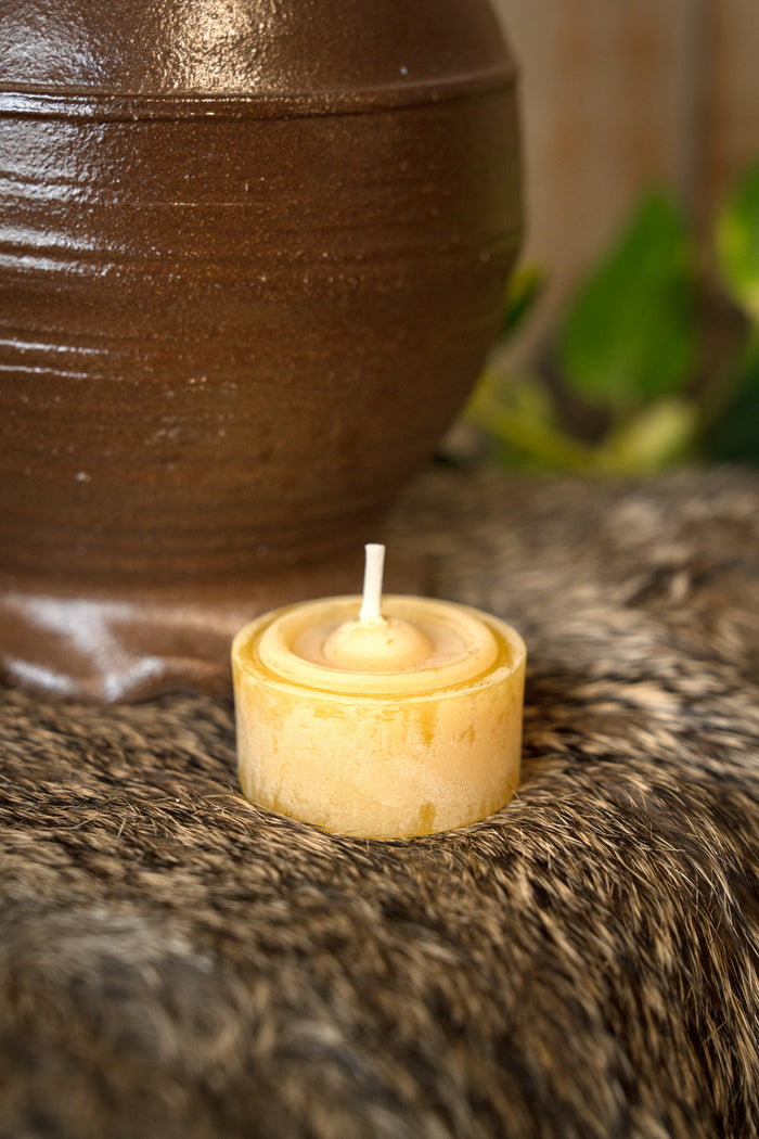 Tealight in cera d’api, set da 10