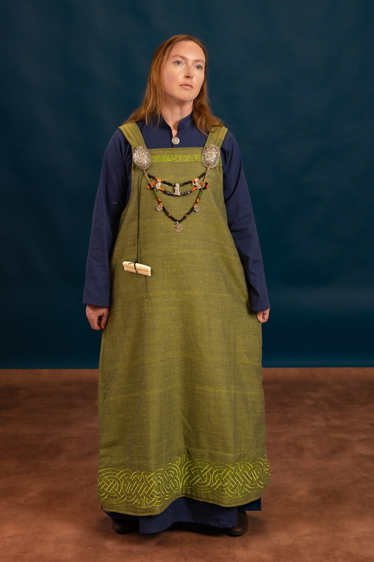 Hangeroc Alva, wzór jodełkowy, zielony