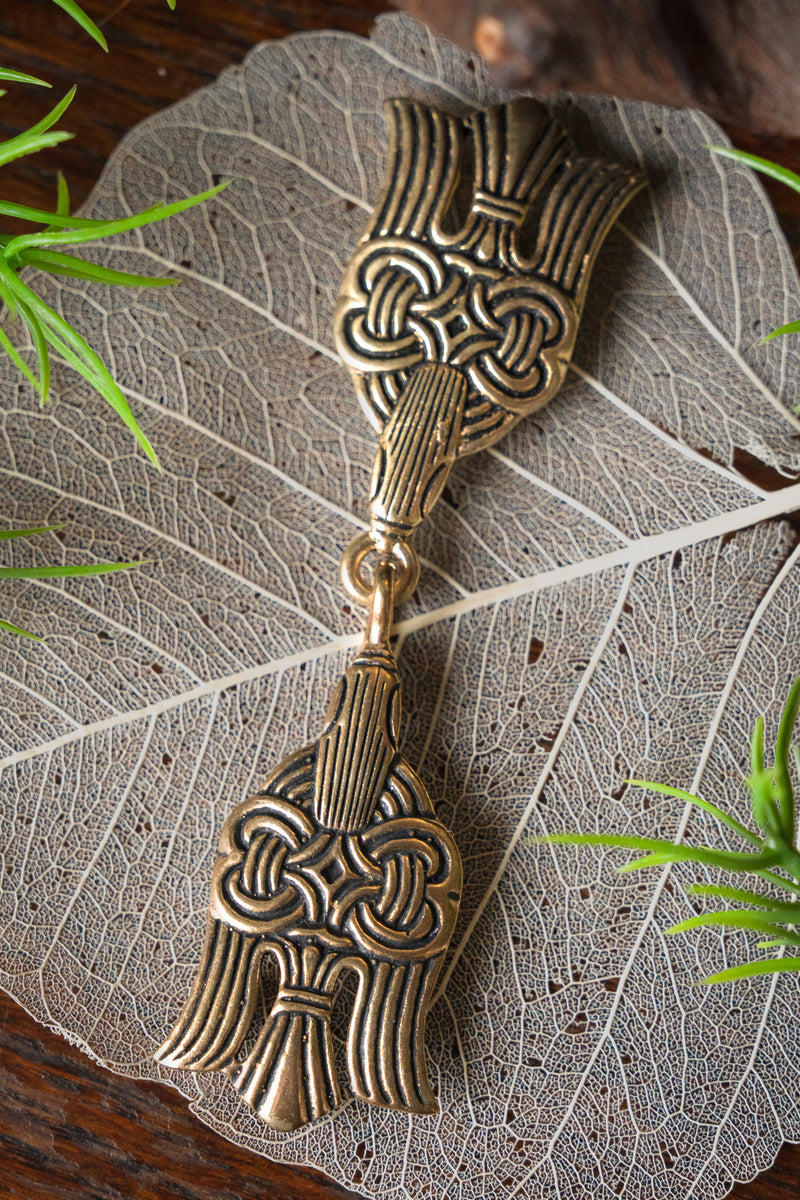 Zapięcie do płaszcza Rusvik, brąz