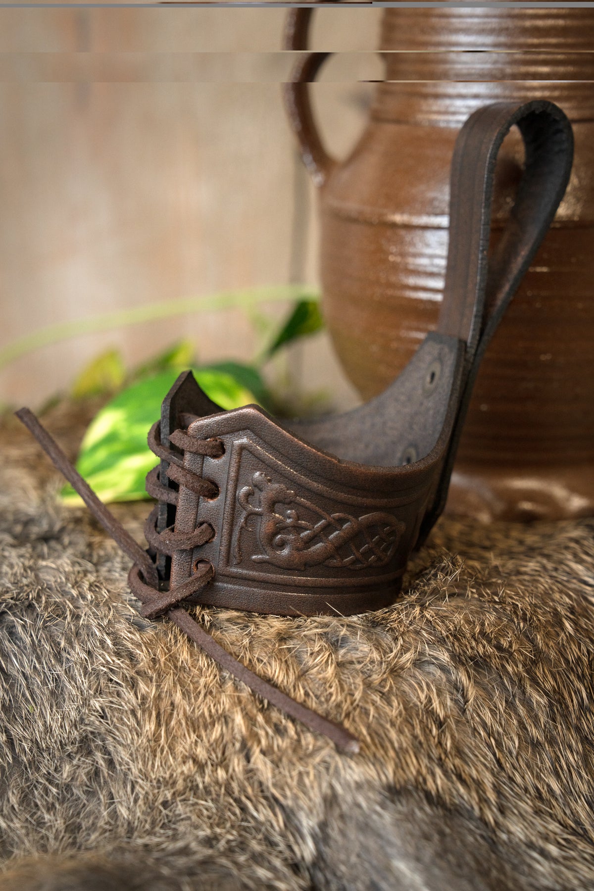 Drinkhoorn houder Castagir bruin