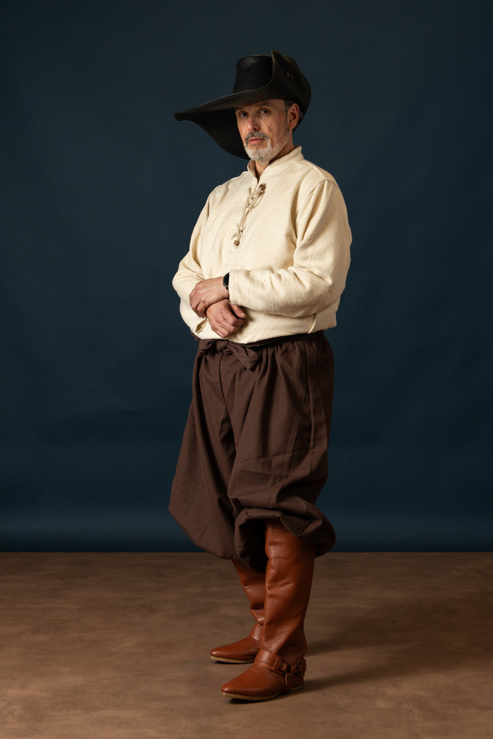 Pantaloni Renaissance Offnir, marrone