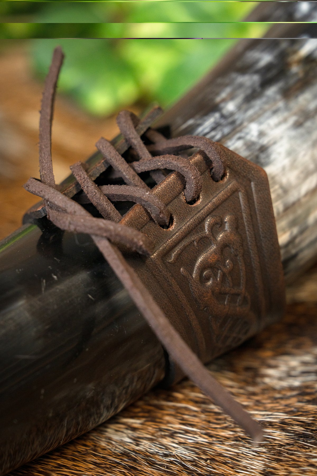 Drinkhoorn houder Castagir bruin