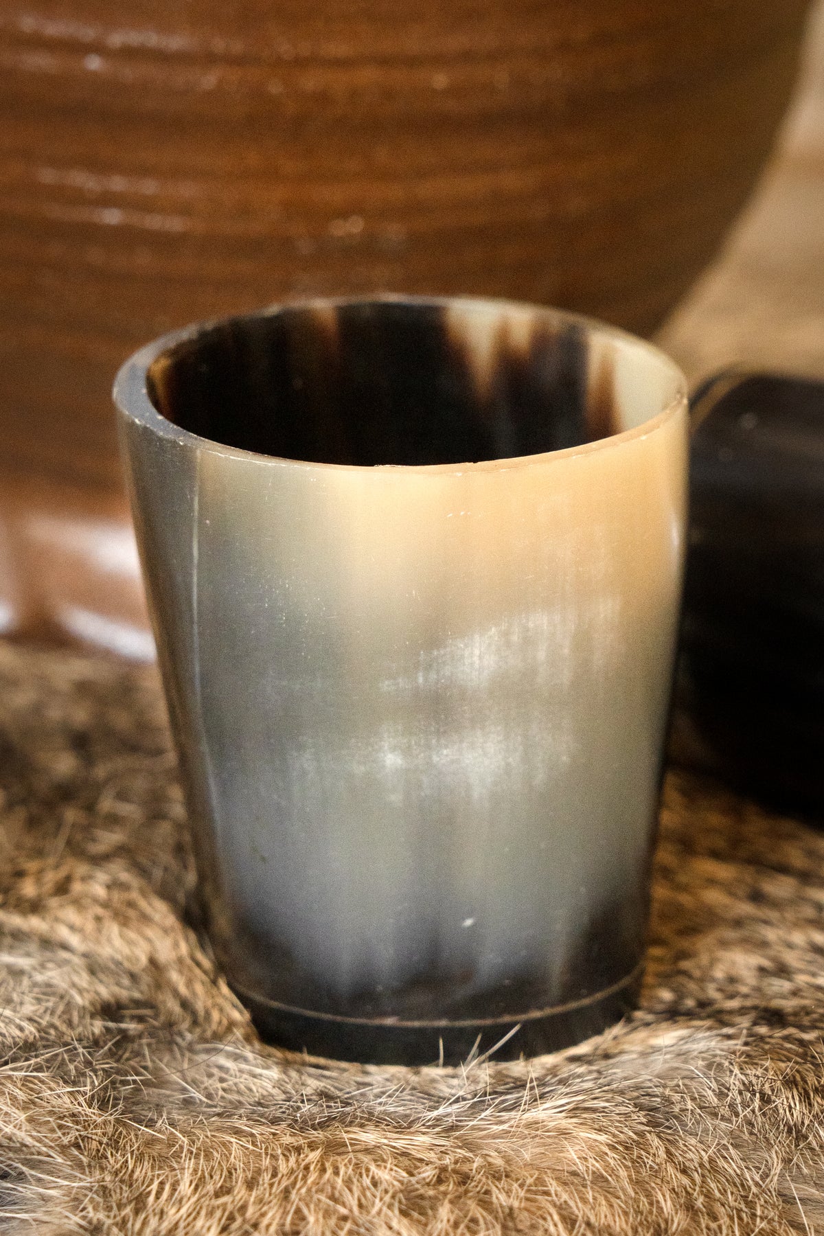 Set of 2 horn shot glasses, 300-500 ml
