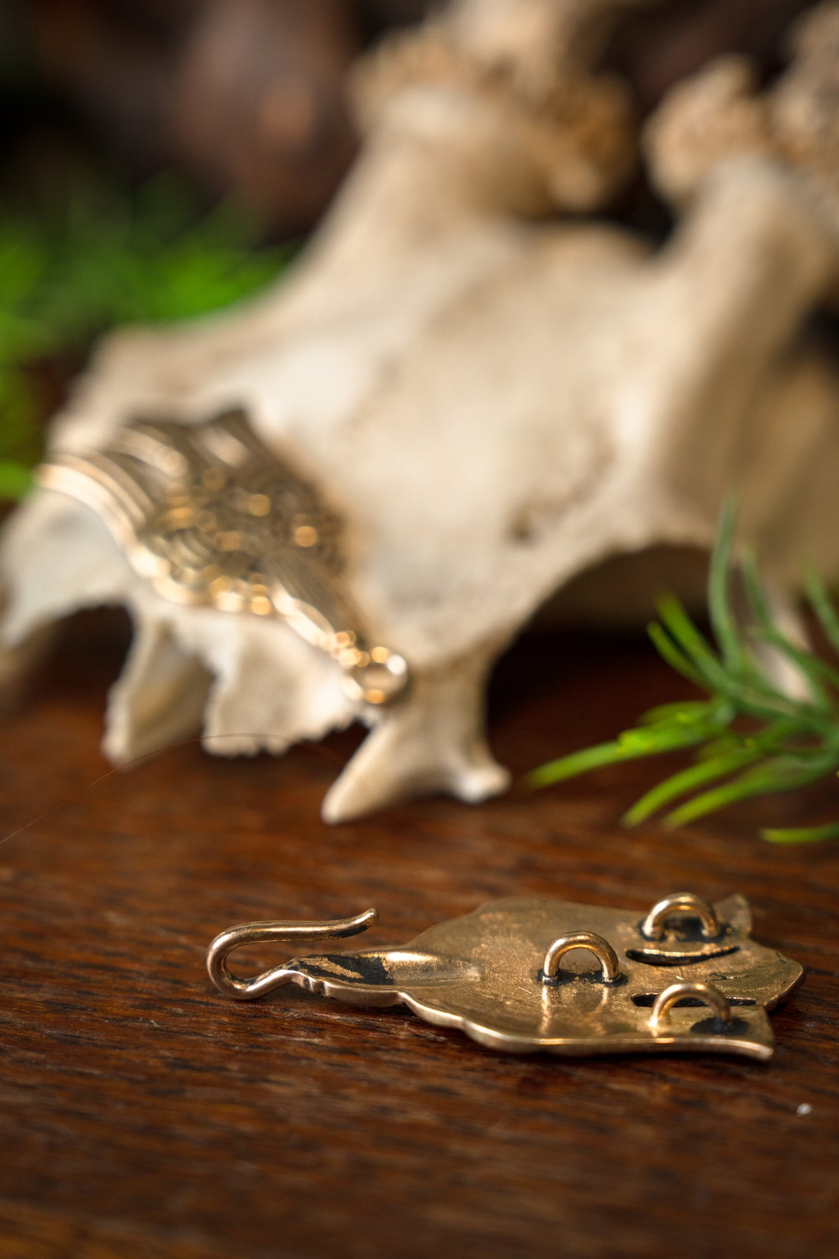 Zapięcie do płaszcza Rusvik, brąz