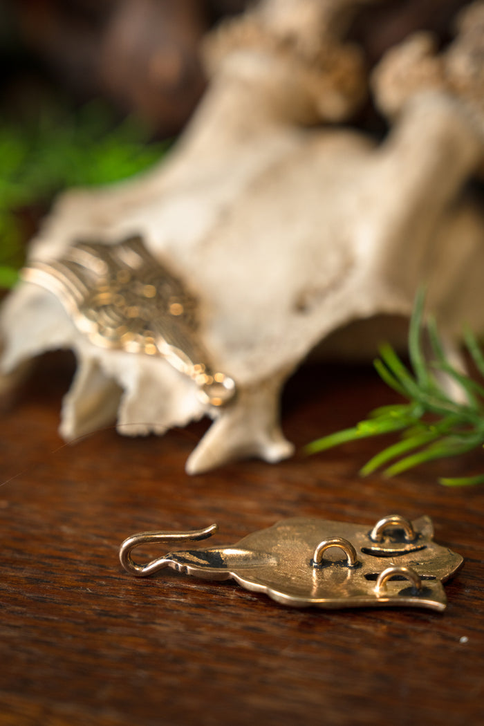 Zapięcie do płaszcza Rusvik, brąz