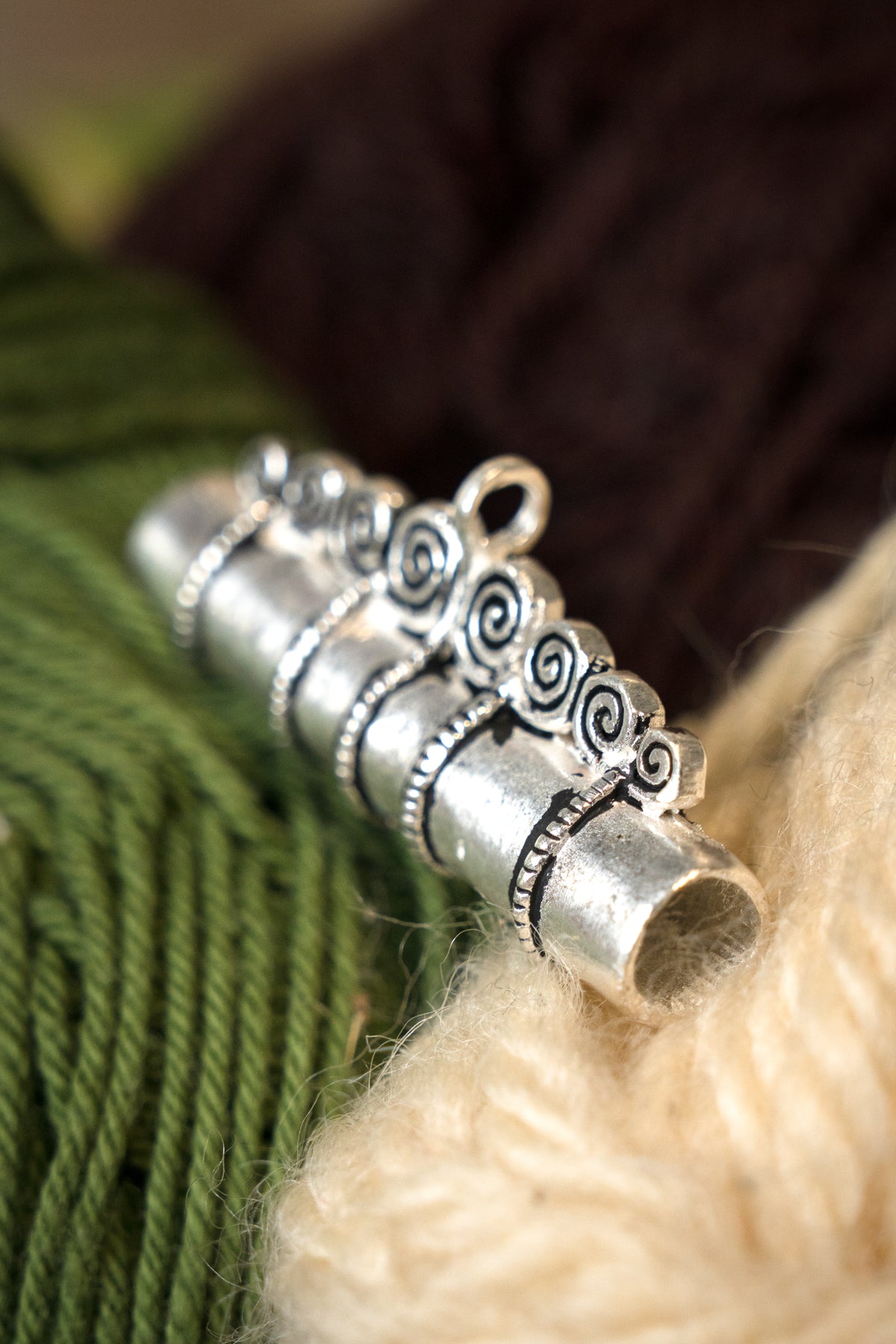 Étui à aiguilles Birka, tombe 515, argenté