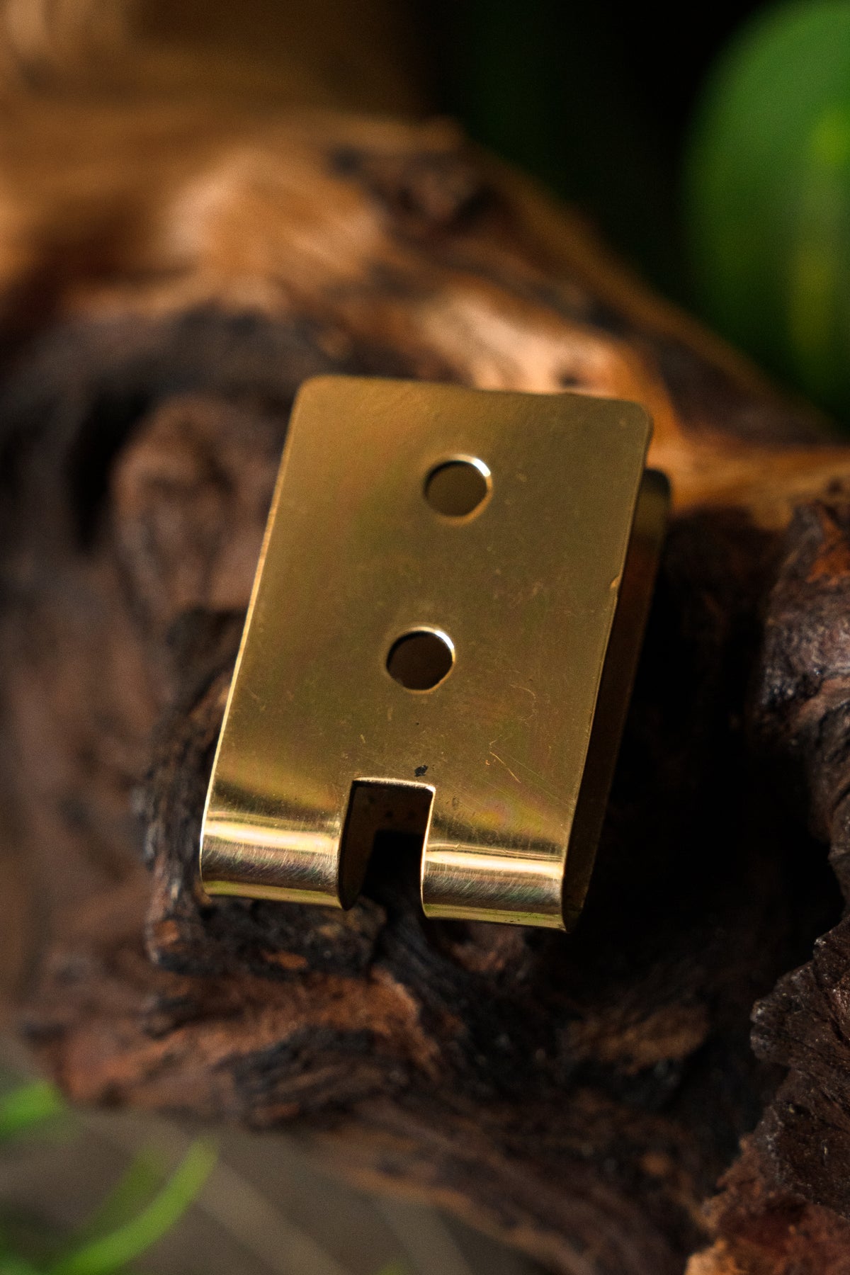 Gespplaatje 1.5 cm, brons