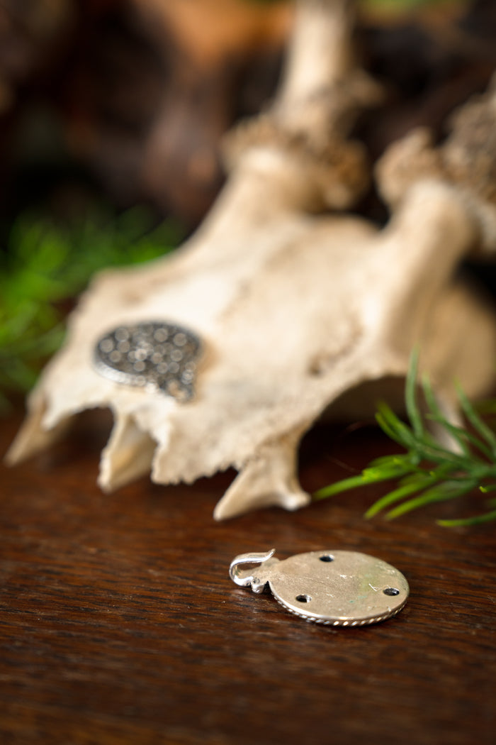 Cierre de manto vikingo Birka, bronce plateado