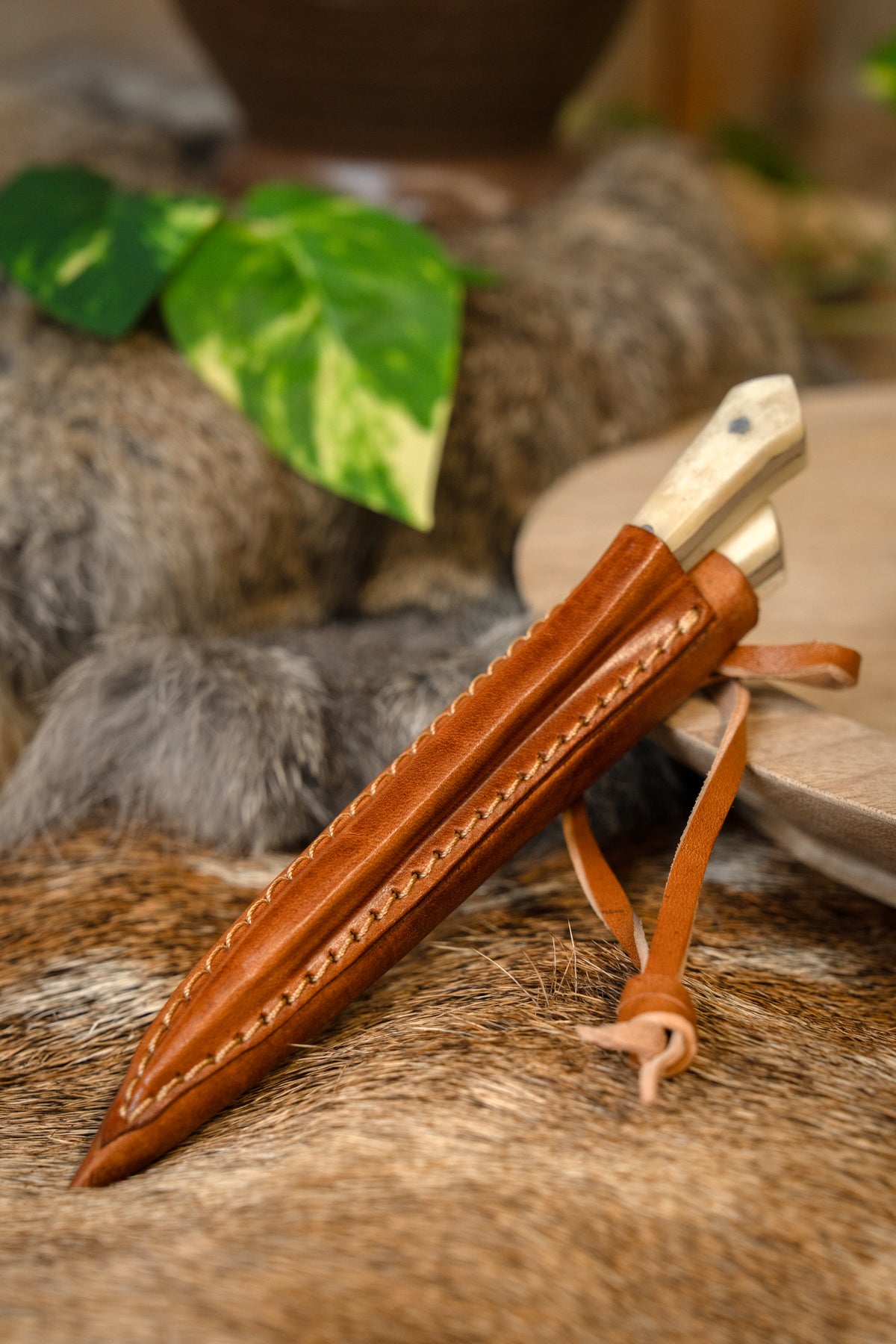 14th-15th century cutlery set bone grip, small