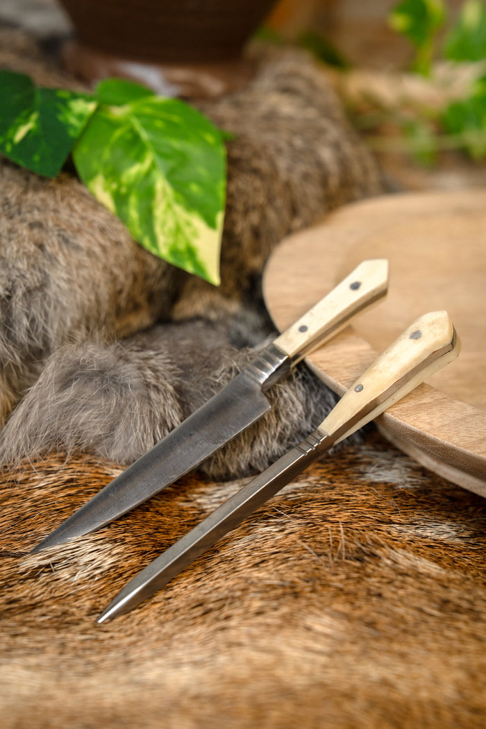 14th-15th century cutlery set bone grip, small