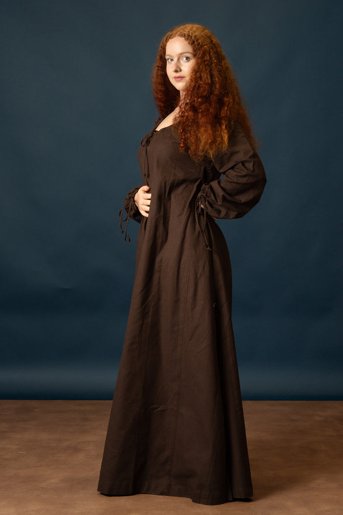 Matilda medieval chemise, underdress, brown