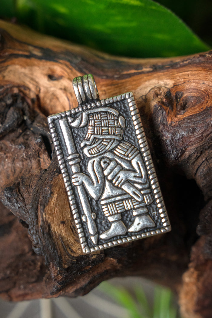 Jewel Vendel warrior, silvered bronze