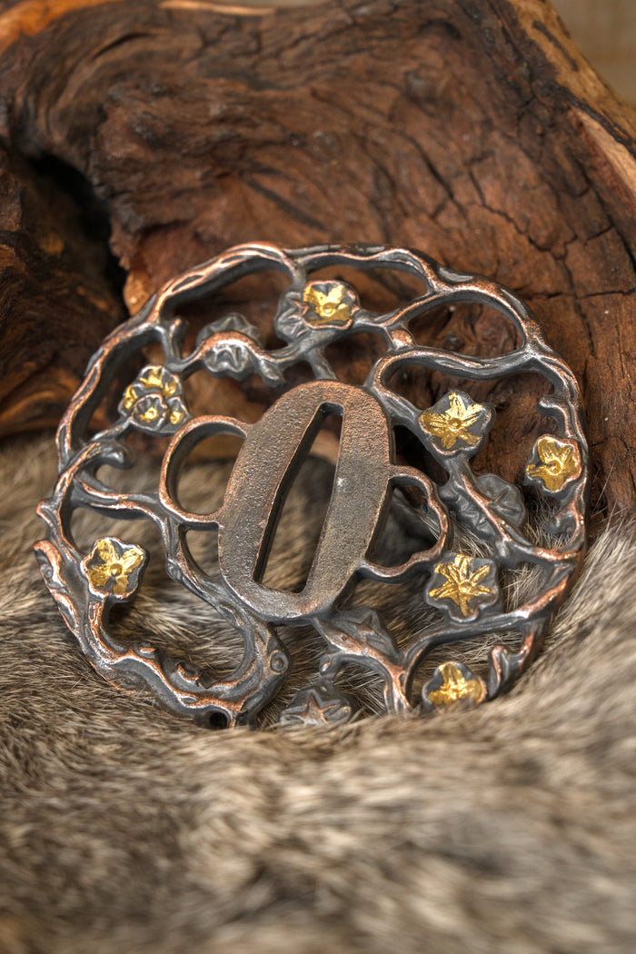 Golden Flower Tsuba