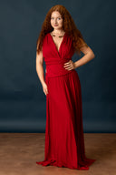 Godinnen Jurk Aphrodite, koraalrood