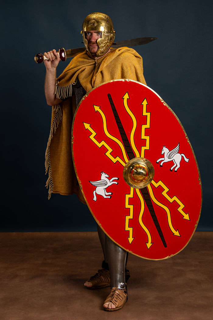 Manteau germanique de l'âge du fer, laine, jaune
