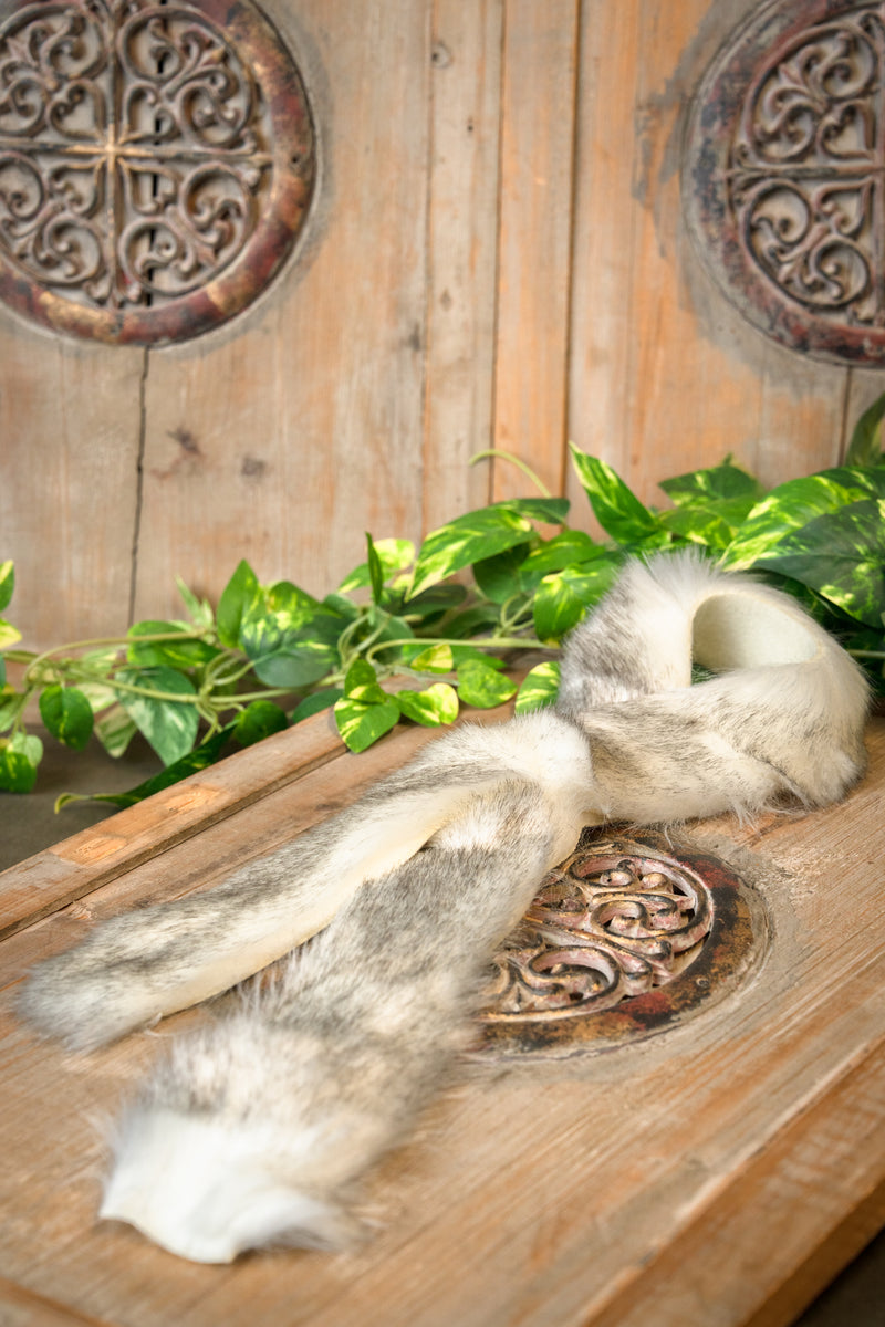 Kunstfellbesatz für Kleidung, 1 Meter, creme