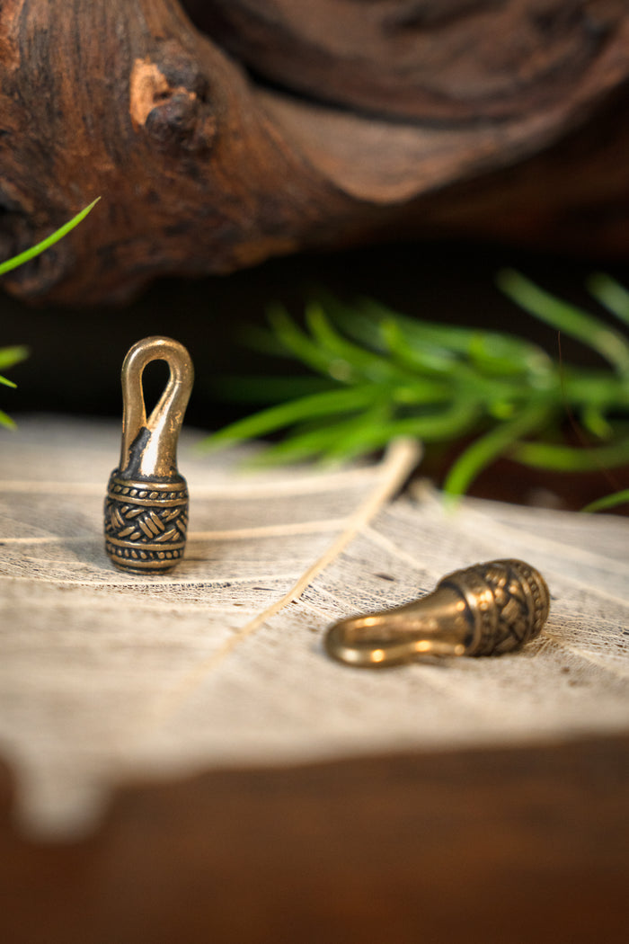 Wikińskie zapięcie łańcucha 3,2 mm, brąz