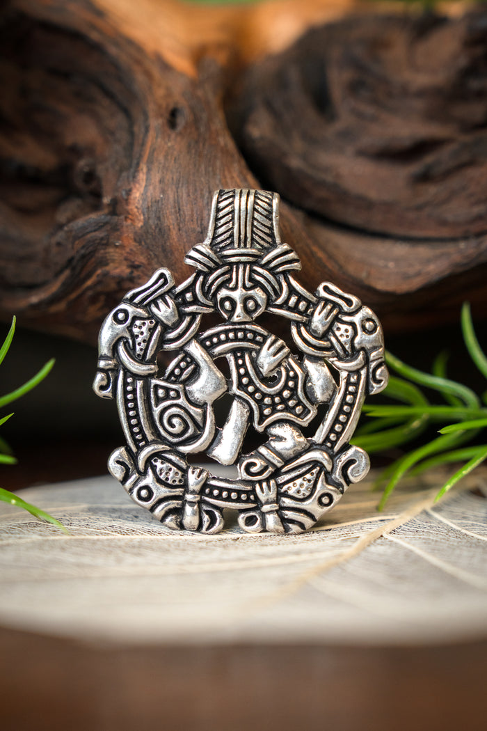Viking jewel Norfolk Borre style, silvered bronze