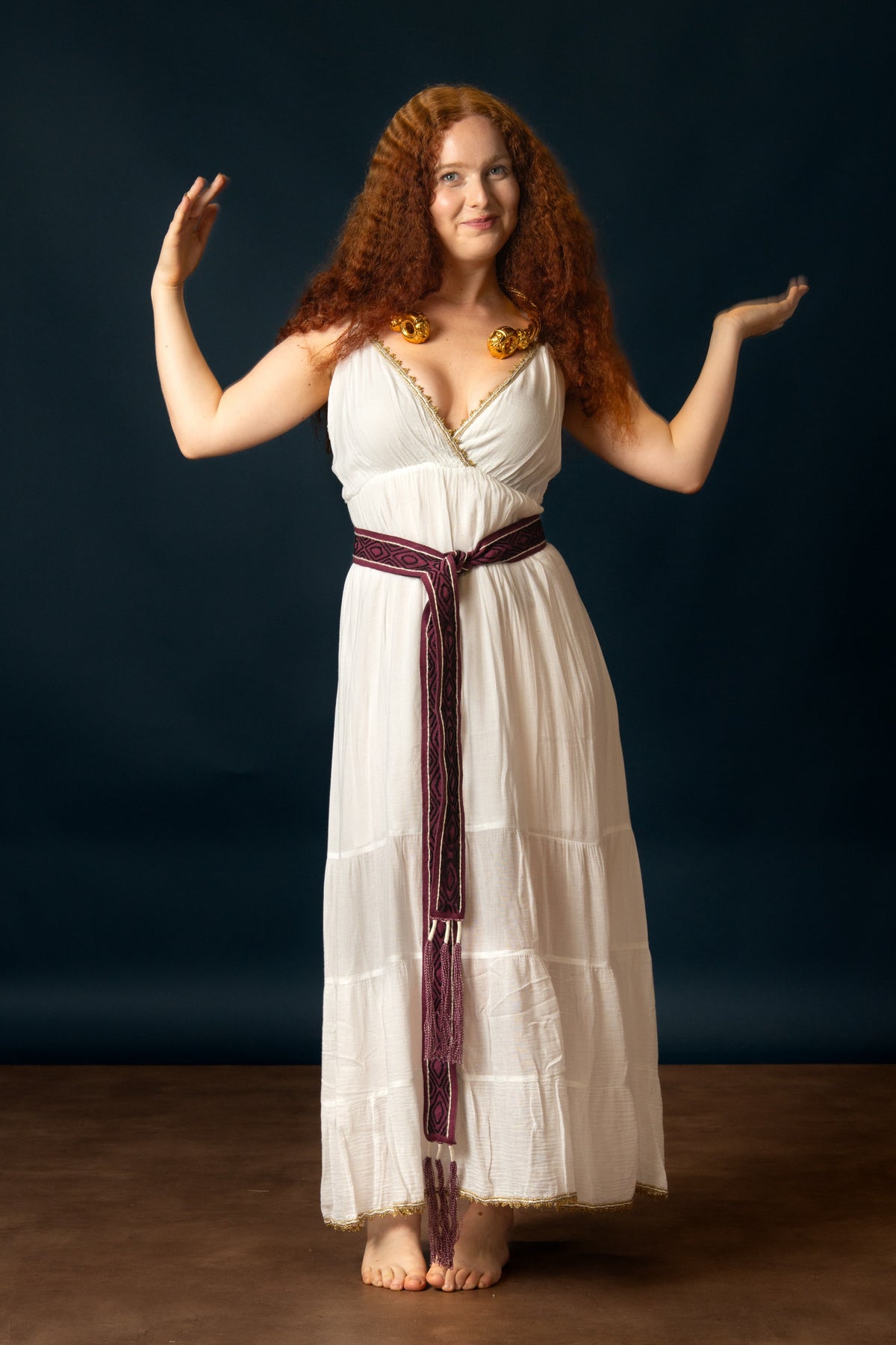 Godinnen Jurk Athena, wit