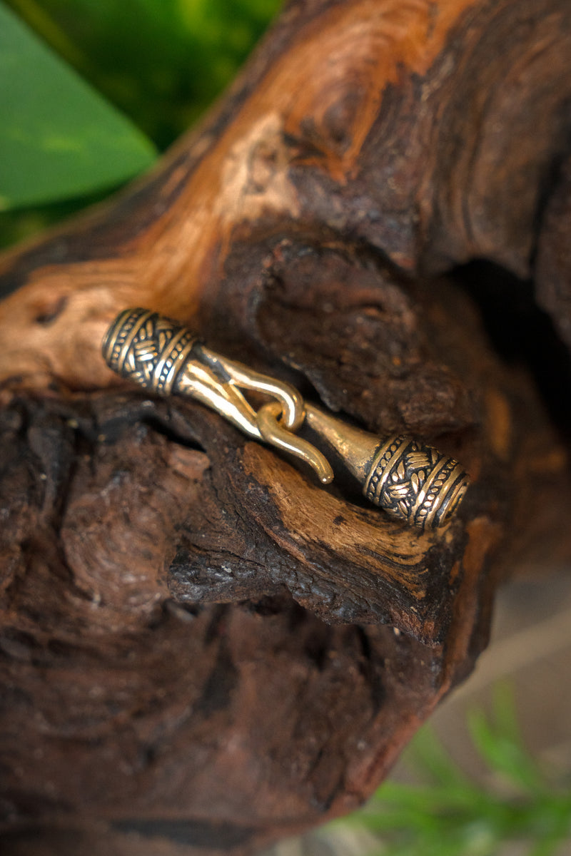 Viking necklace lock 3,2mm, bronze