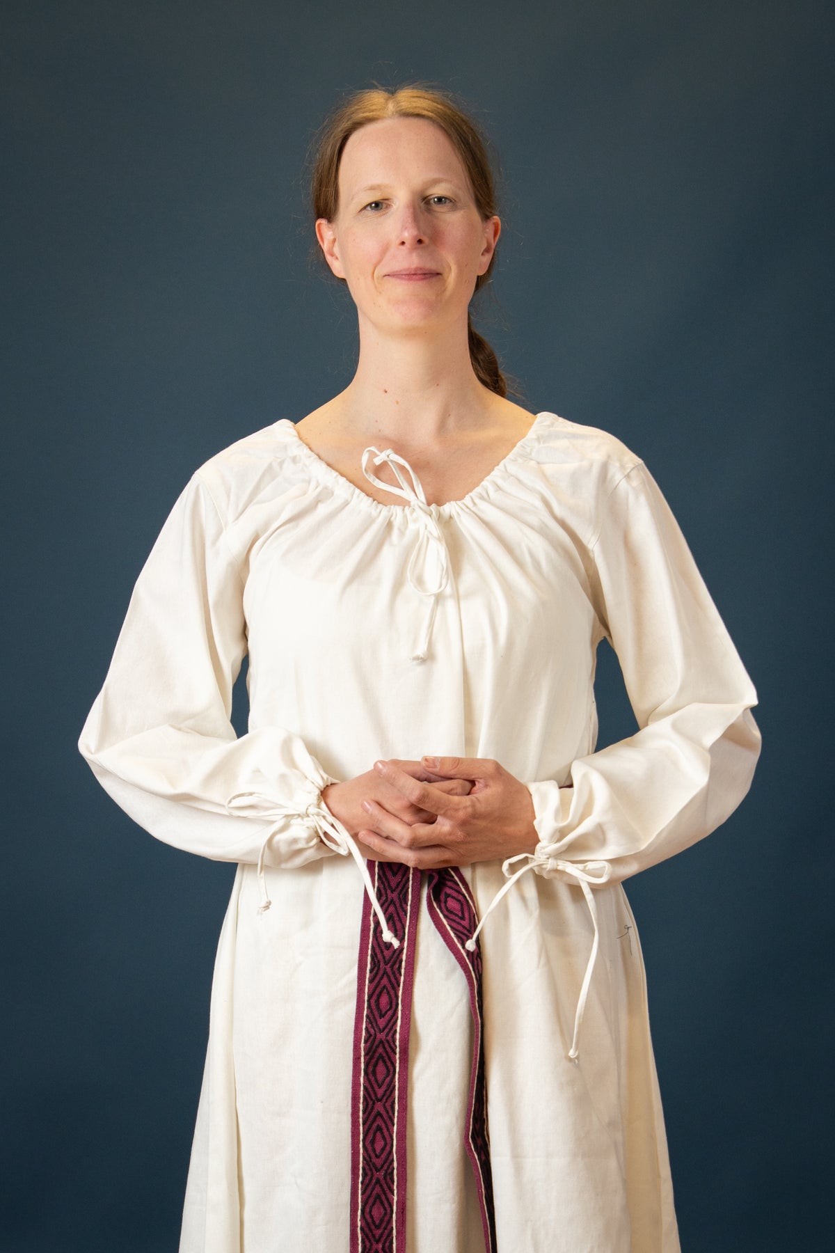 Matilda mittelalterliche Chemise, Unterkleid, weiß