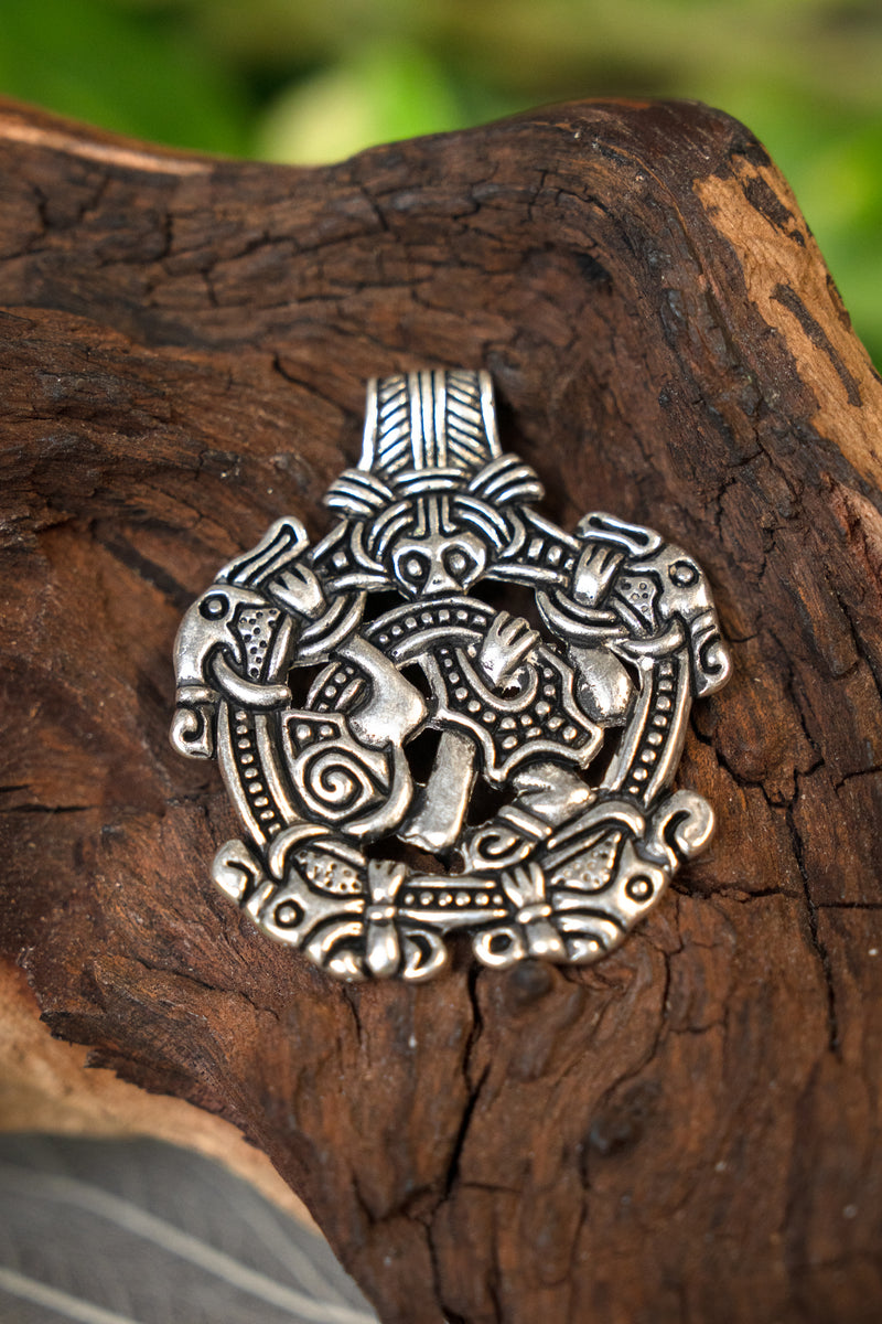 Viking jewel Norfolk Borre style, silvered bronze