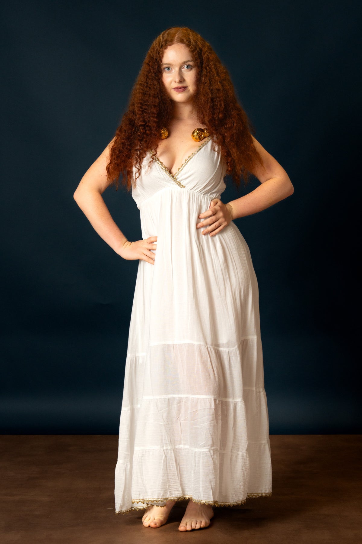 Godinnen Jurk Athena, wit