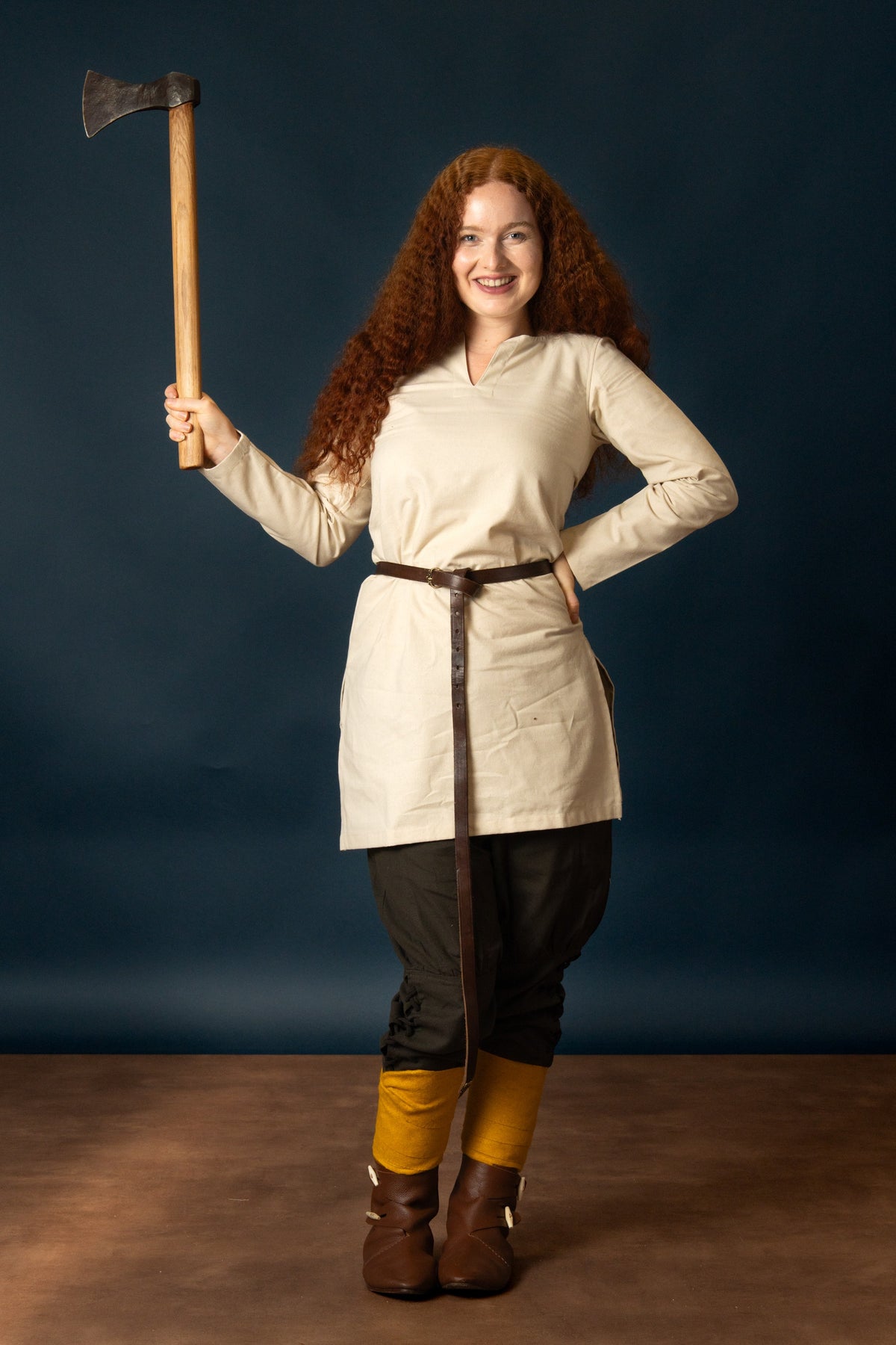 (Onder)tuniek schildmaagd Greta, naturel