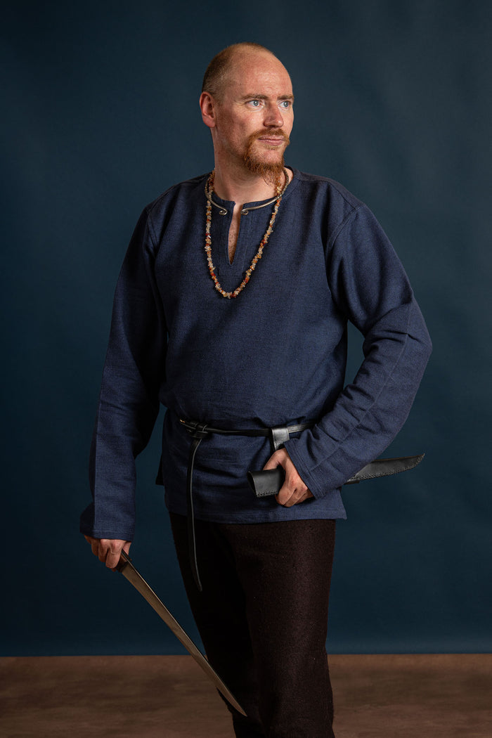 Viking tunic Hans, blue