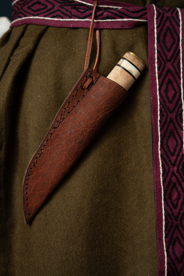 Hand-forged Viking knife Reykjavik, semi-sharp