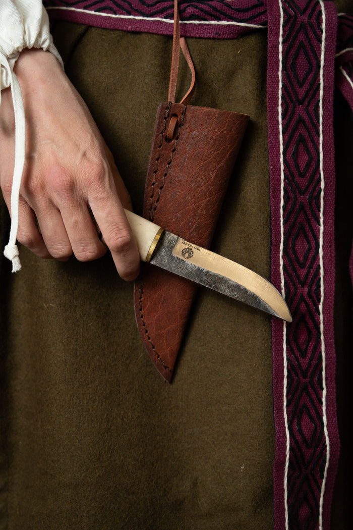 Hand-forged Viking knife Reykjavik, semi-sharp