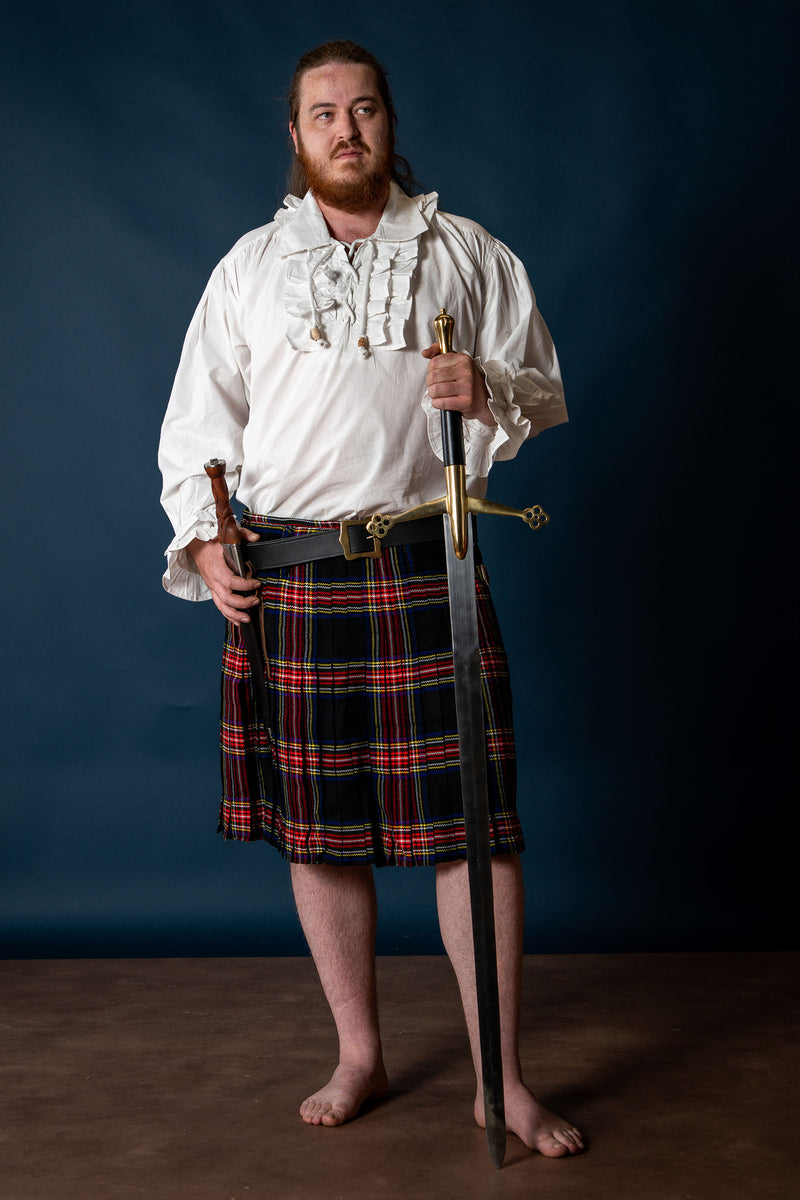 Camisa pirata, blanca