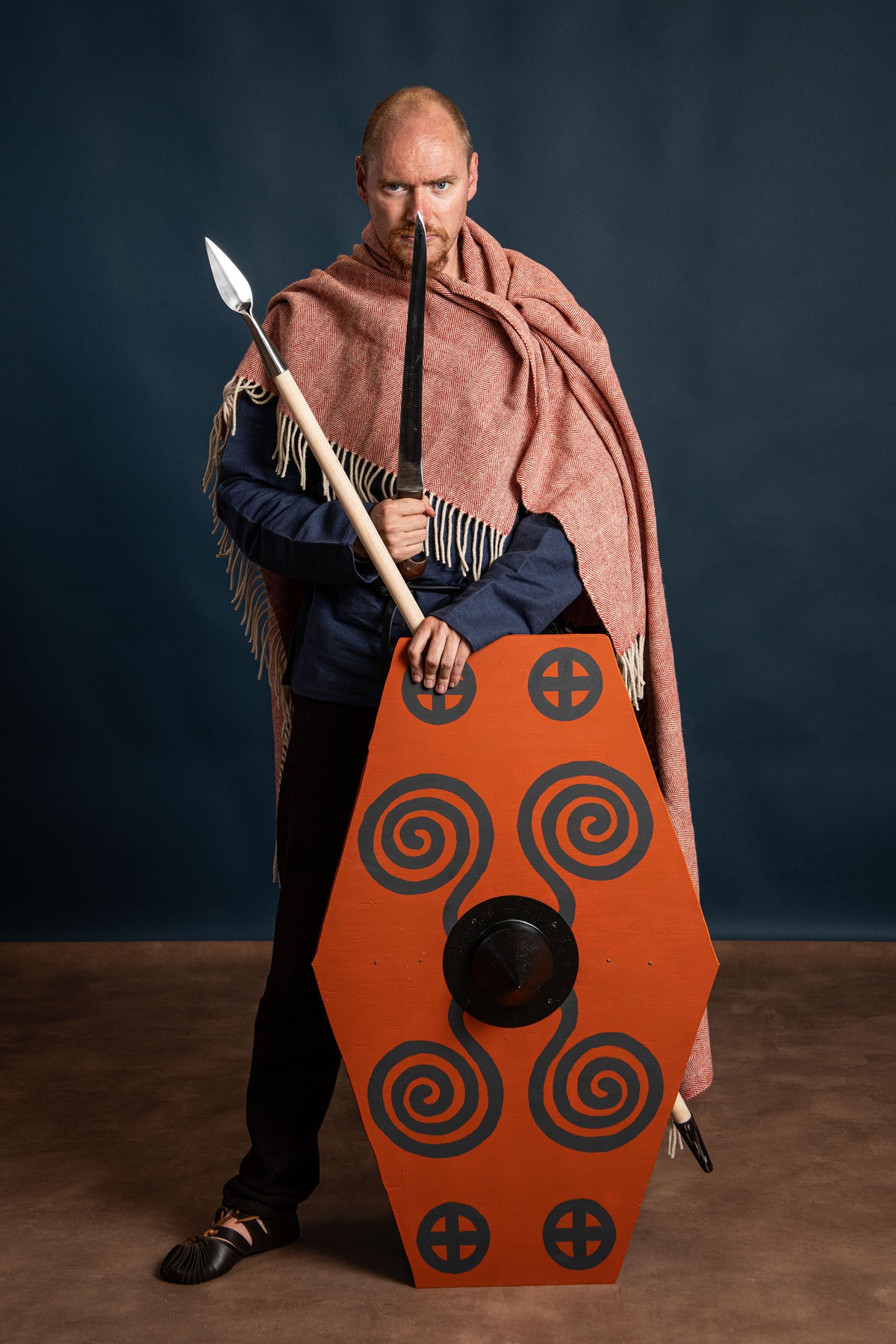 Vikingtuniek Hans, blauw