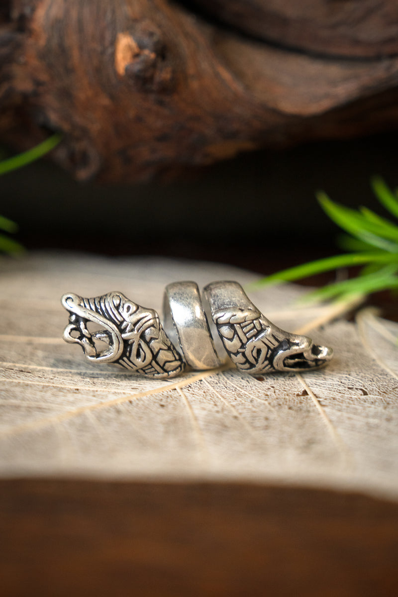 Perle de barbe Viking Haithabu, bronze argenté